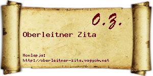 Oberleitner Zita névjegykártya